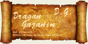 Dragan Gajanin vizit kartica